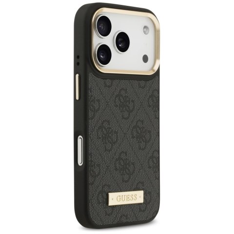 Guess nakładka 4G Logo Plate MagSafe do iPhone 17 Pro czarna