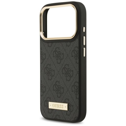 Guess nakładka 4G Logo Plate MagSafe do iPhone 17 Pro czarna