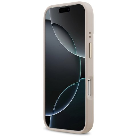 Guess nakładka 4G Logo Plate MagSafe do iPhone 17 Pro różowa