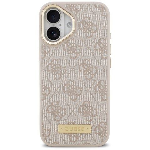 Guess nakładka 4G Logo Plate MagSafe do iPhone 17 różowa