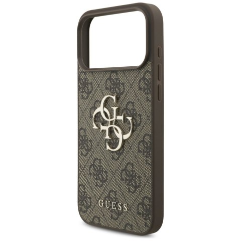 Guess nakładka 4G Strap 4G Classic Logo do iPhone 17 Pro Max brązowa