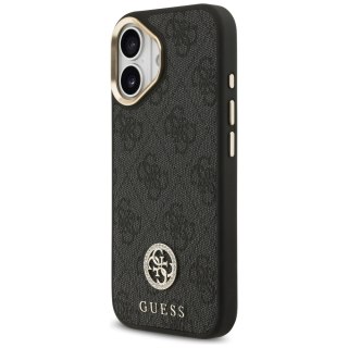Guess nakładka 4G Strass Logo & Big Strap Metal Buttons MagSafe do iPhone 17 czarna