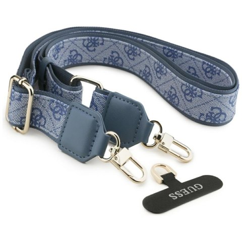 Guess nakładka 4G Strass Logo & Big Strap Metal Buttons MagSafe do iPhone 17 niebieska