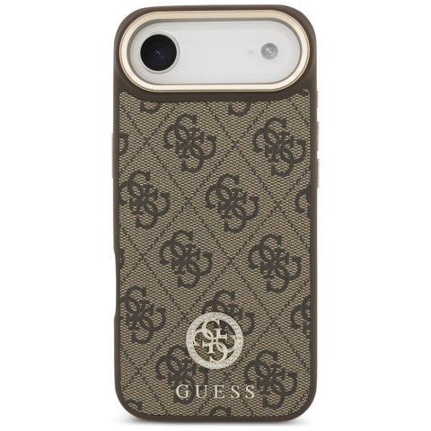 Guess nakładka 4G Strass Logo & Big Strap Metal Buttons MagSafe do iPhone Air brązowa