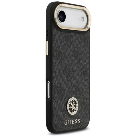Guess nakładka 4G Strass Logo & Big Strap Metal Buttons MagSafe do iPhone Air czarna