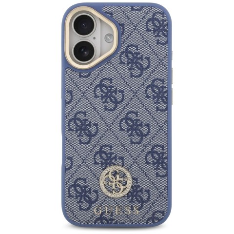 Guess nakładka 4G Strass Logo MagSafe do iPhone 17 niebieska