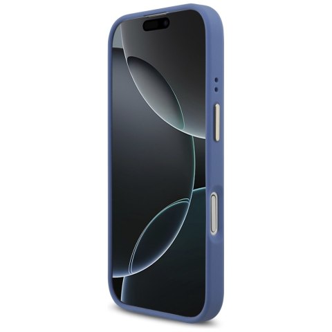 Guess nakładka 4G Strass Logo MagSafe do iPhone 17 niebieska
