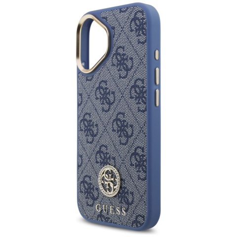Guess nakładka 4G Strass Logo MagSafe do iPhone 17 niebieska
