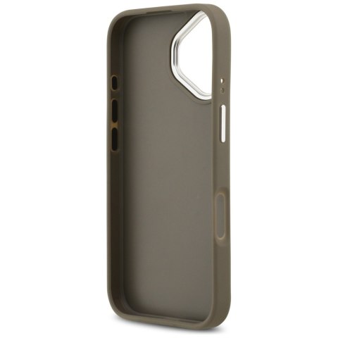 Guess nakładka Grained Big 4G Classic Logo do iPhone 17 brązowa