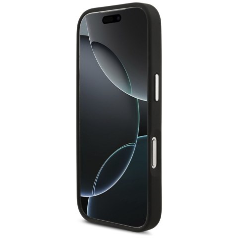 Karl Lagerfeld nakładka FW Grained Karl & Choupette Heads Pins & Logo do iPhone 17 Pro czarna