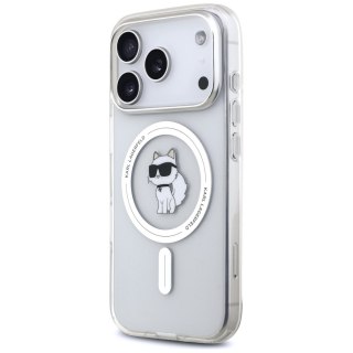 Karl Lagerfeld nakładka IML Choupette MagSafe do iPhone 17 Pro transparentna
