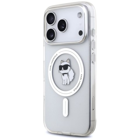 Karl Lagerfeld nakładka IML Choupette MagSafe do iPhone 17 Pro transparentna