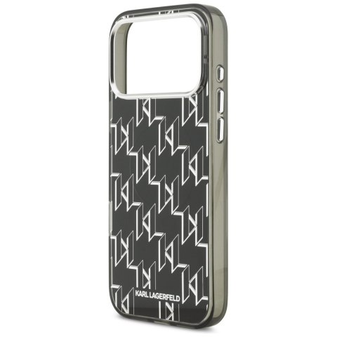 Karl Lagerfeld nakładka IML KL Monogram MagSafe do iPhone 17 Pro Max czarna