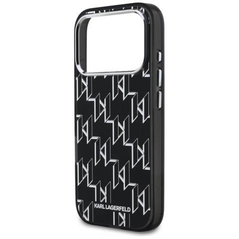 Karl Lagerfeld nakładka IML KL Monogram MagSafe do iPhone 17 Pro czarna
