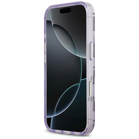 Karl Lagerfeld nakładka IML KL Monogram MagSafe do iPhone 17 Pro fioletowa