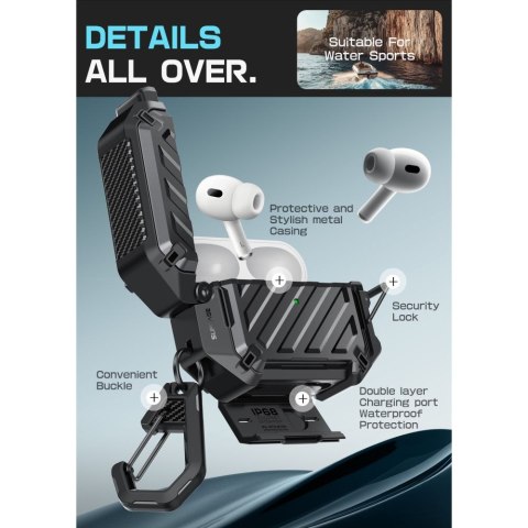 SUPCASE UNICORN BEETLE PRO MAGSAFE IP68 APPLE AIRPODS PRO 3 BLACK