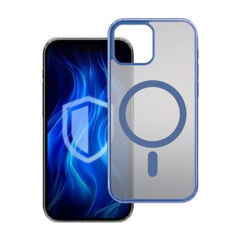 Etui 3mk Frosty MagCase Blue na Apple iPhone 12 Pro Max - przezroczyste