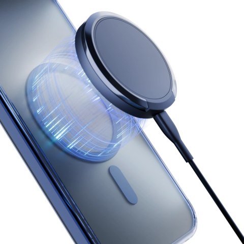 Etui 3mk Frosty MagCase Blue na Apple iPhone 12 Pro Max - przezroczyste