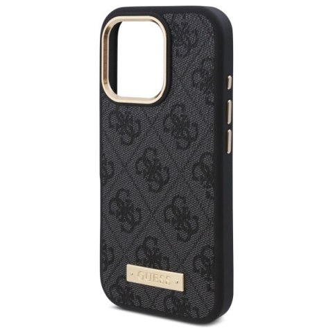 Guess GUHMP16XU4GPRK iPhone 16 Pro Max 6.9" hardcase 4G Logo Plate MagSafe czarna