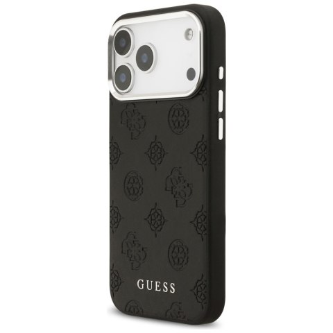Guess nakładka Peony Hot Stamp Script MagSafe do iPhone 17 Pro Max czarna