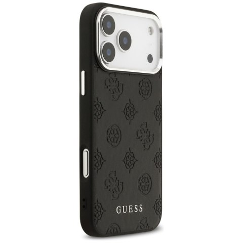 Guess nakładka Peony Hot Stamp Script MagSafe do iPhone 17 Pro Max czarna