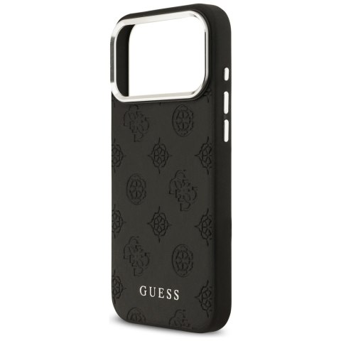 Guess nakładka Peony Hot Stamp Script MagSafe do iPhone 17 Pro Max czarna