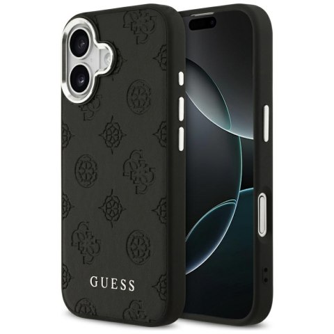 Guess nakładka Peony Hot Stamp Script MagSafe do iPhone 17 czarna