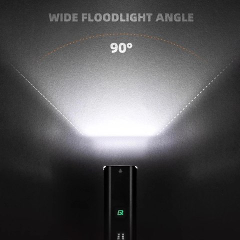 Lampka rowerowa Rockbros RHL1500 przednia 5000mAh 1500lm IPX6 - czarna