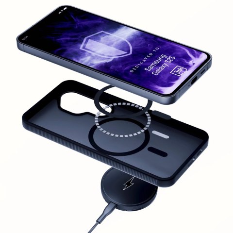 Etui 3mk Smoke MagCase na Samsung Galaxy S25 - czarne Etui 3mk Smoke MagCase na Samsung Galaxy S25 - czarne