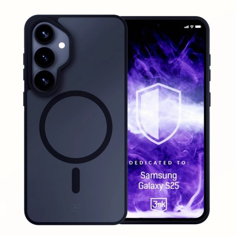 Etui 3mk Smoke MagCase na Samsung Galaxy S25 - czarne Etui 3mk Smoke MagCase na Samsung Galaxy S25 - czarne