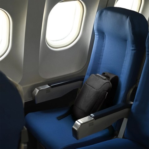 Plecak miejski Wozinsky Premium na jedno ramię, antykradzieżowy z organizerem i USB - czarny