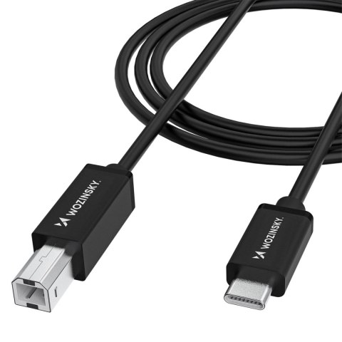 Kabel Wozinsky WKDDY1S USB-B - USB-C 1m - czarny