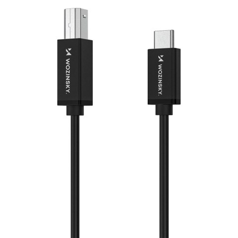 Kabel Wozinsky WKDDY1S USB-B - USB-C 1m - czarny