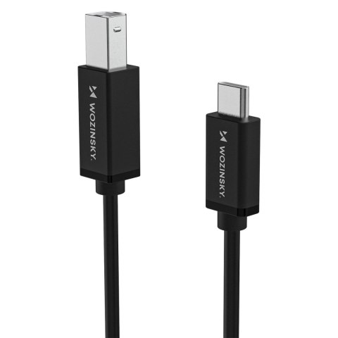 Kabel Wozinsky WKDDY2S USB-B - USB-C 2m - czarny