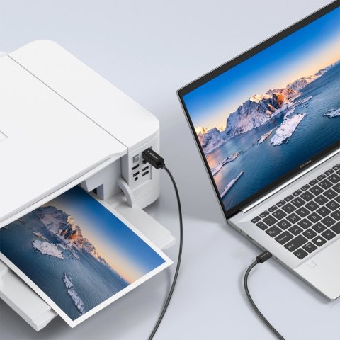 Kabel Wozinsky WKDDY2S USB-B - USB-C 2m - czarny