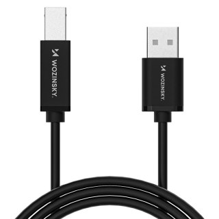 Kabel Wozinsky WKDDY3S USB-B - USB-A 480Mb/s 2m - czarny