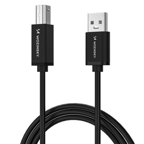 Kabel Wozinsky WKDDY3S USB-B - USB-A 480Mb/s 2m - czarny