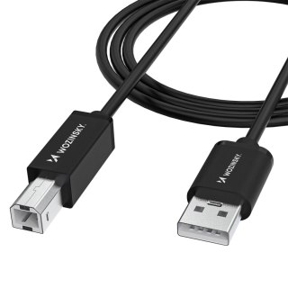 Kabel Wozinsky WKDDY4S USB-B - USB-A 480Mb/s 1m - czarny