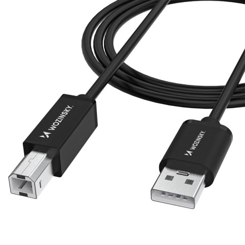 Kabel Wozinsky WKDDY4S USB-B - USB-A 480Mb/s 1m - czarny