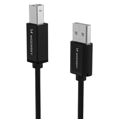 Kabel Wozinsky WKDDY4S USB-B - USB-A 480Mb/s 1m - czarny