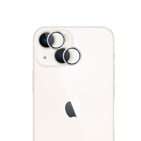 Szkło na obiektyw 3mk HARDY Lens Protection Pro do Apple iPhone 15 / 15 Plus - srebrne