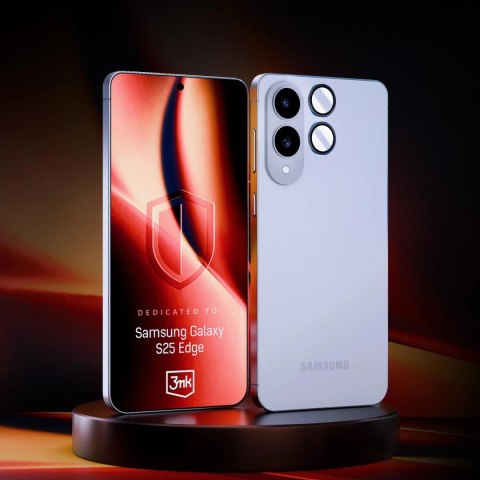 Szkło na obiektyw aparatu 3mk Lens Protection Pro do Samsung Galaxy S25 Edge - czarne