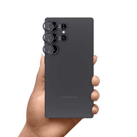 Szkło na obiektyw 3mk HARDY Lens Protection Pro do Samsung Galaxy S25 Ultra - czarne