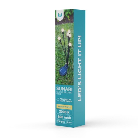 Forever Light Lampa solarna LED SUNARI FLS-87 Świetliki x6 3000K 600mAh Ni-MH Forever Light Lampa solarna LED SUNARI FLS-87 Świetliki x6 3000K 600mAh Ni-MH