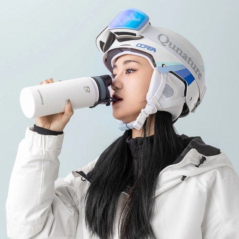 Bidon termiczny Rockbros 35210029006 rowerowy na napoje 650 ml - biały