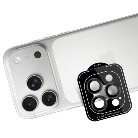 Szkło na obiektyw aparatu 3mk Lens Protection Pro do Apple iPhone 17 Pro /17 Pro Max - czarne