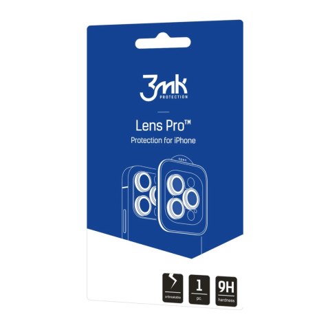 Szkło na obiektyw aparatu 3mk Lens Protection Pro do Apple iPhone 17 Pro /17 Pro Max - przezroczyste