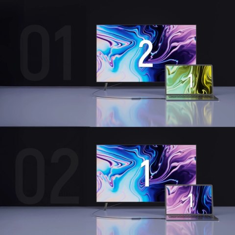 Adapter Wozinsky WACH-01 USB-C - HDMI 4K 60Hz - czarny