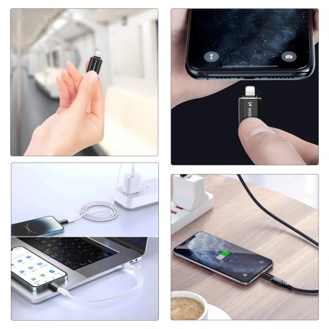 Adapter Wozinsky WALC-01 Lightning - USB-C - czarny