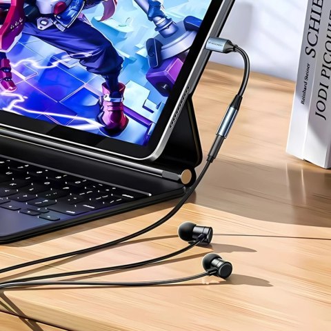 Adapter Wozinsky WALJ-01 Lightning - mini jack 3,5mm - czarny